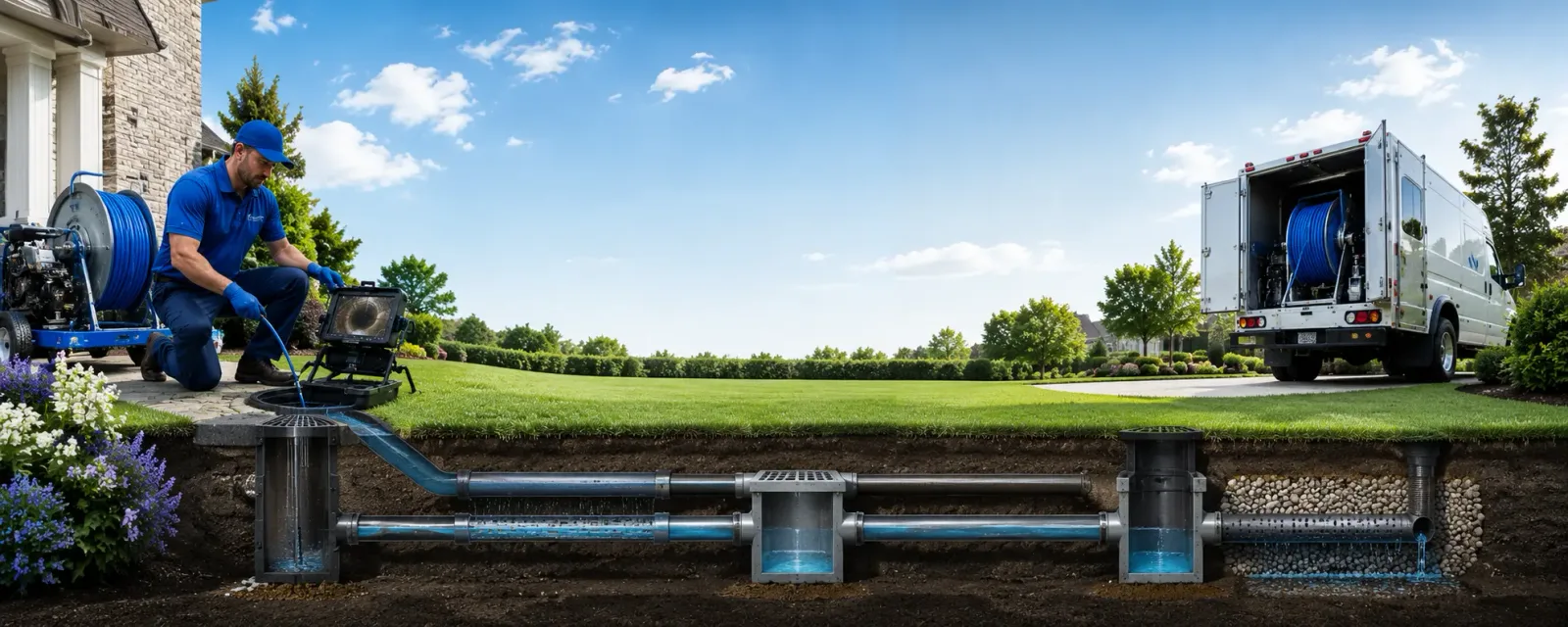 Outdoor drain cleaning information for Oxford, MI